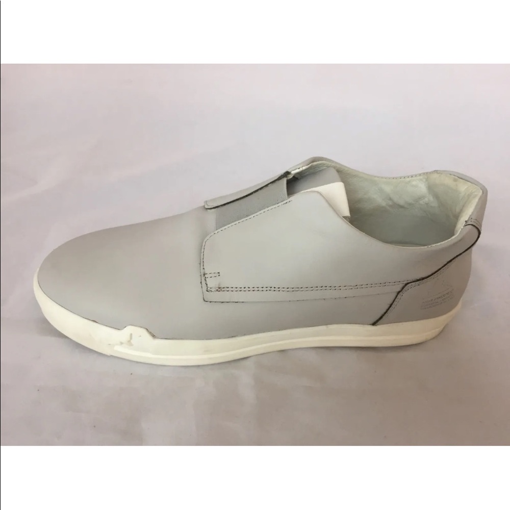 New Pajar Snkrprjct Men’s Leather Slides Sneakers Grey 10